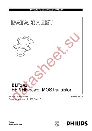 BLF242,112 datasheet  